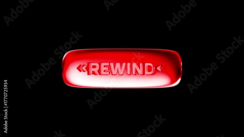 Red Crystal Alert Notification Button for Social Media