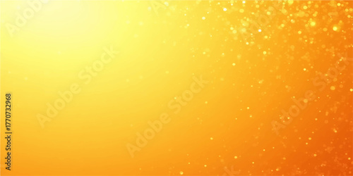 Abstract golden yellow background with sparkling bubbles and light flares creating a vibrant energetic effect
