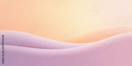 Soft pastel gradient background with gentle wavy forms and subtle light effects