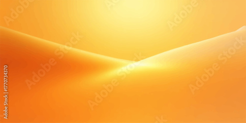 Abstract warm golden orange gradient background with soft light and subtle curves creating a sense of energy and optimism