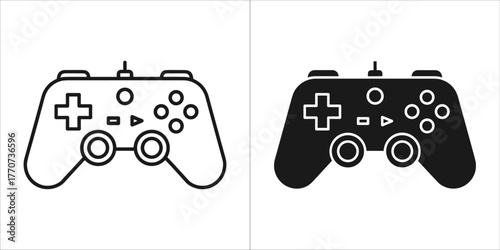 Outline and solid game controller for gaming concept