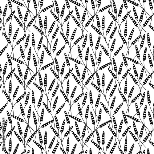 Botanical bliss seamless vector pattern.
