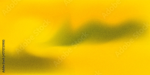 Warm yellow and orange gradient abstract composition background. It has a fine grainy texture (like digital noise or fine grains of sand) and appears blurry or foggy.