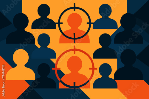 Icon numbers gradient precision letters cyrillic targeting chinese geometric inside flat audience