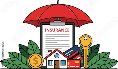 Comprehensive protection for home, finances, and future with insurance policy.