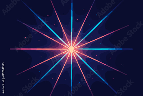 Numbers neon radiating bright vector effect starburst full no icon letters