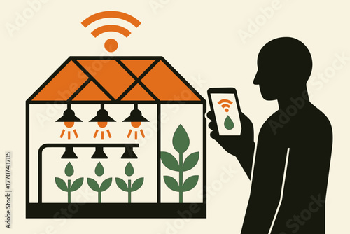 Letters palette negative clean figure automated no icon innovation vector farming smart