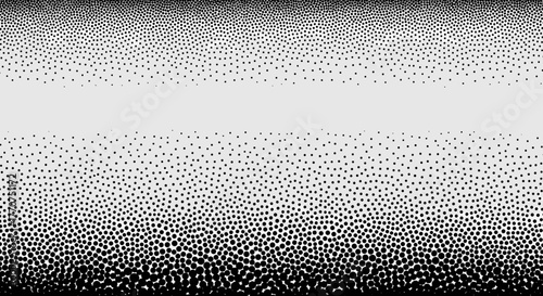 Vector  gradient of squares transitioning from dense black to sparse on a light gray canvas area