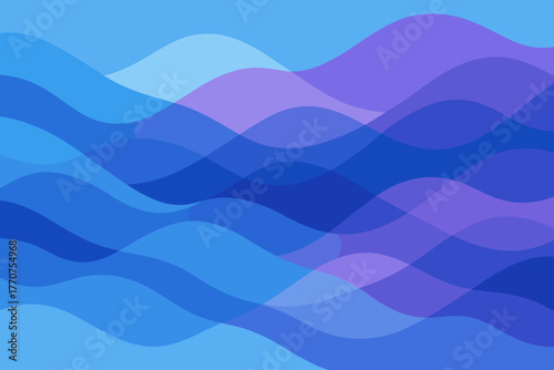 Waveforms abstract vector cyrillic wave purple style layers icon no typography full