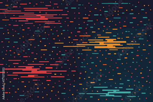 Marks neon labels glitchy cyrillic flat abstract icon vector no colors fragments