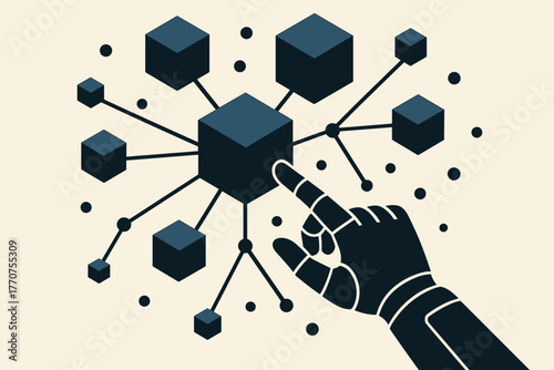 Design vector interaction robotic art numbers punctuation palette icon no interacting negative