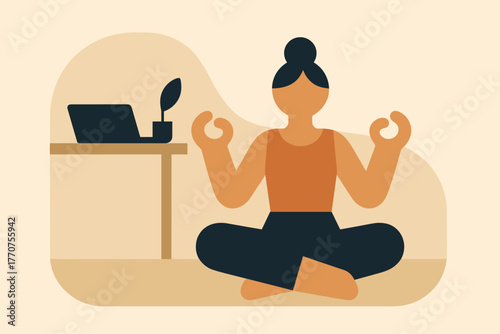 Chinese minimal palette beside no vector yoga punctuation marks simple cyrillic relaxation