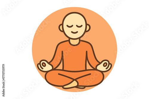 Labels simple shape meditative negative characters color vector no punctuation symmetric harmony