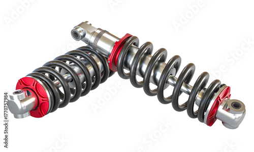 Fotografía 3D Automotive shock absorber suspension