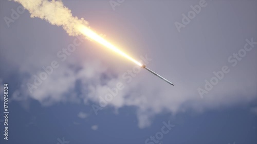 Missile 9M55 In The Sky