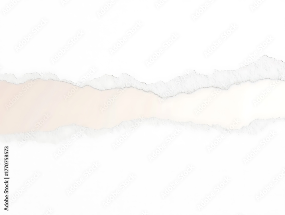 Obraz premium Torn white paper revealing a soft colored background for design use