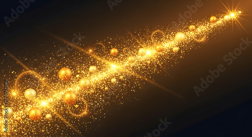 Abstract Gold sparkling glitter background