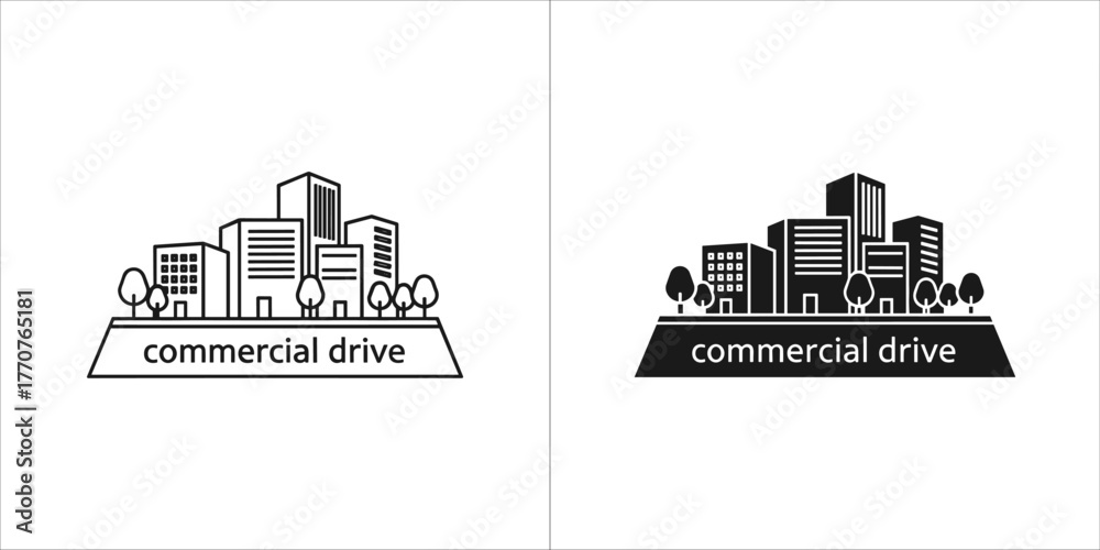 Obraz premium Silhouette icons of a man in a suit