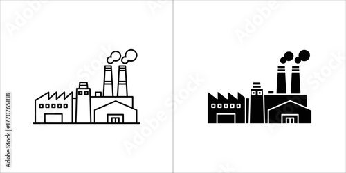 User selection icon, outline and solid fill