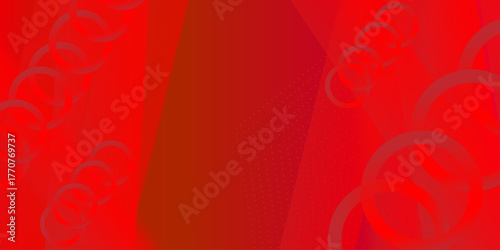 Red gradient banner background. abstract texture digital bright cover. Red polygonal background with golden lines. Landing page dynamic cover. Diagonal strips pattern. . Vector illustration .
