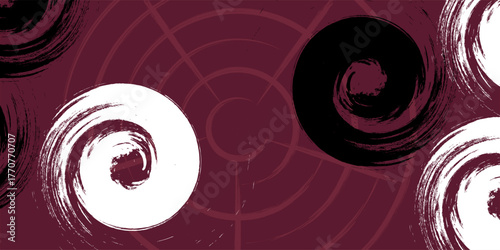  Abstract red smoke on black background, old style dark red grunge texture,