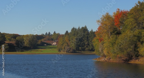 Lac des Chabannes, Monts d’Ambazac, Limousin, Nouvelle Aquitaine