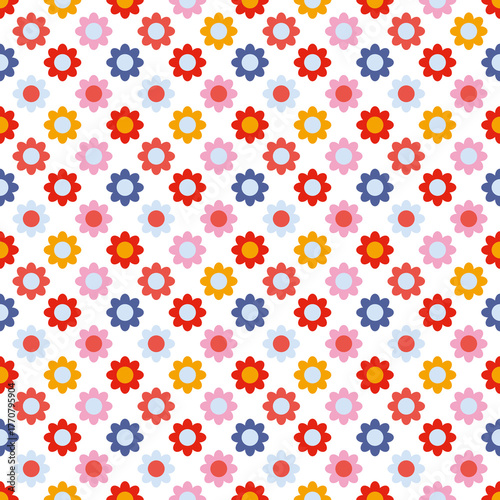 seamless pattern with flowers