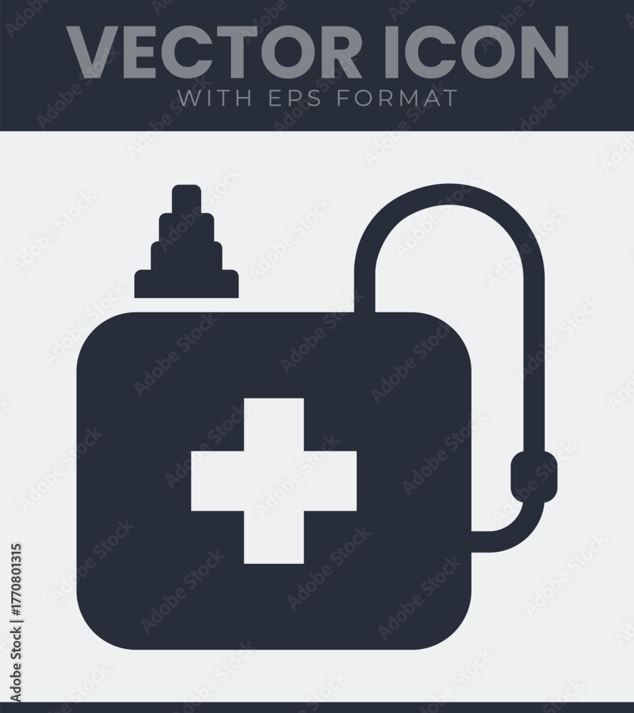 Obraz premium Medical kit first aid box cross symbol icon design