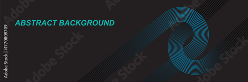 Dynamic blue abstract lines swirl across a modern dark background, creating a sleek and sophisticated visual for technology and design projects.