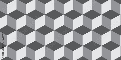 White 3d modeling cubes Illustration decoration seamless white material pattern square design.	