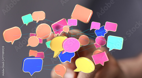 Abstract image of interconn...
