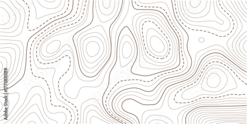 Topographic gold luxury map background. Geographic abstract pattern.Modern design with White background with topographic wavy pattern design.