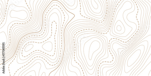 Topographic gold luxury map background. Geographic abstract pattern. The topo contour or wallpaper.paper texture Imitation of a geographical map shade.