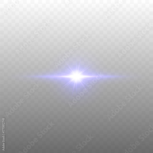 Bright horizontal beam of light on black background. Glowing laser effect creating futuristic and sci-fi aesthetics.
Suitable for technology, energy, speed and digital design themes.