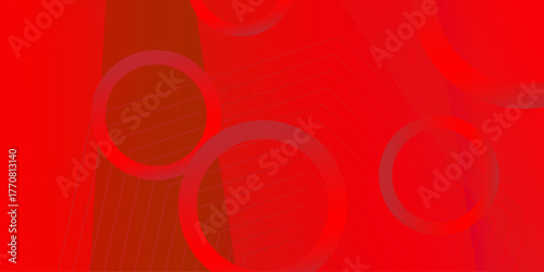 Red gradient banner background. abstract texture digital bright cover. Red polygonal background with golden lines. Landing page dynamic cover. Diagonal strips pattern. . Vector illustration .
