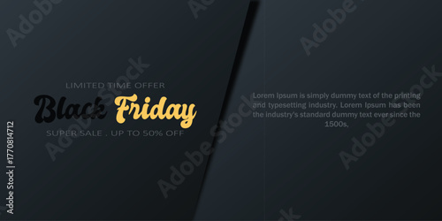 Black Friday Limited Time Offer Sale Banner