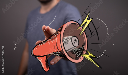 Loud announcement, marketin...