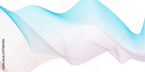 Modern digital technology design for Abstract Background. Abstract mesh glowing curved lines and modern wave design. mesh music and sound creative design.	