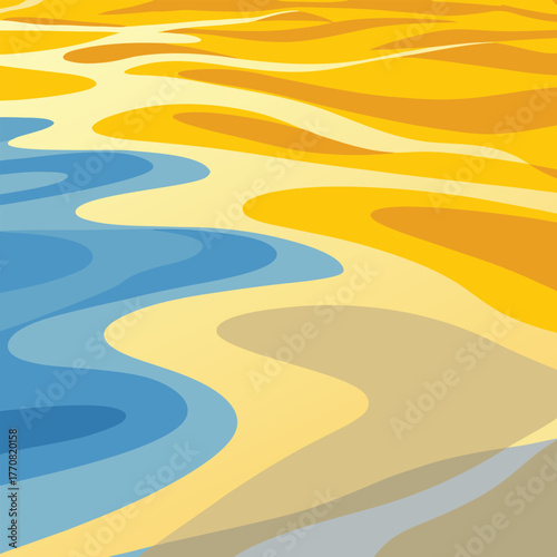 Abstract Desert Dunes and Water Ripples clear macro