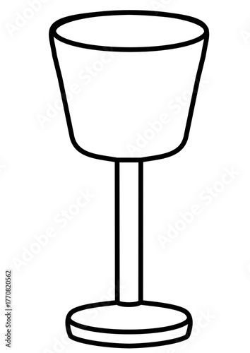 Vector icon of a shot glass, flat style, drinking and bar illustration
