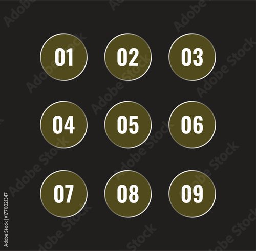 Realistic Bullet Points on liquid glass effect in ellipse shape