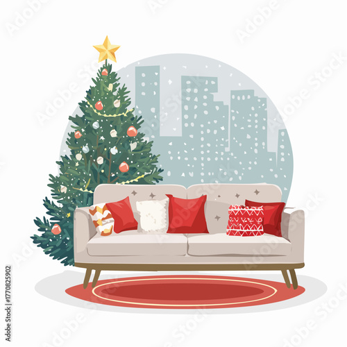 Winterliche Inneneinrichtung