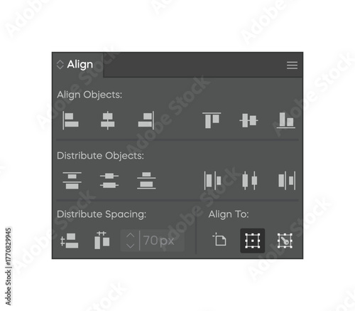 Align Panel UI