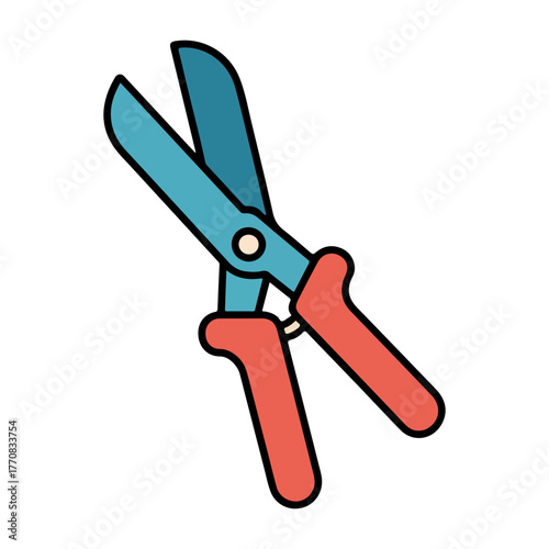 garden shears vector illustration