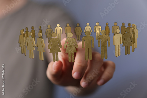 Concept of teamwork, connec...