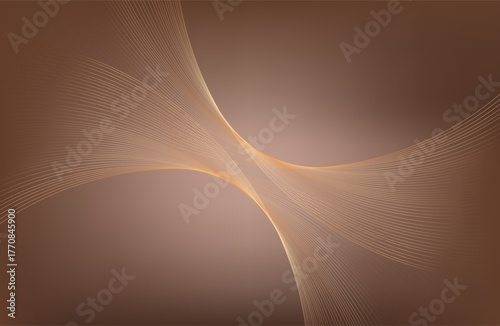 Abstract background with flowing particles. 3d abstract sci-fi user interface concept with gradient dots and lines. Digital cyberspace, high tech, technology concept.