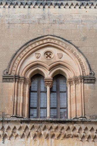 Medina - Mdina - Malta. Bifora del Palazzo di Santa Sofia