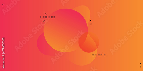 Abstract Gradient Artwork with Vibrant Colors and Fluid Dynamic Shapes in Dreamlike Symmetrical Digital Composition