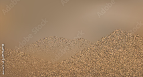 Minimal golden dune waves, contrasting desert ridges and flowing shapes.