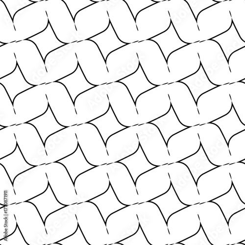 Vector element of graphic design. Abstract pattern. Black and white texture.Vector Illustration. Rhombus. Monochrome. Backdrop. Perfect for printing, wallpaper and textile.


